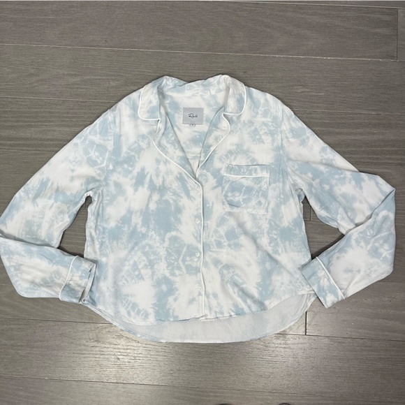RAILS Kellen Tie Dye Pajama Top S Long Sleeve Button Front Small - Picture 5 of 15